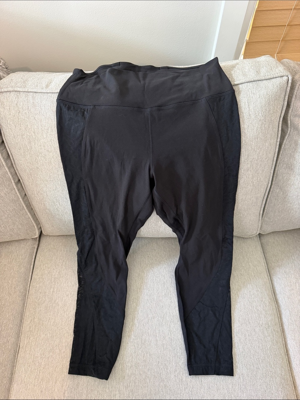 Lululemon Capri II with mesh detailing